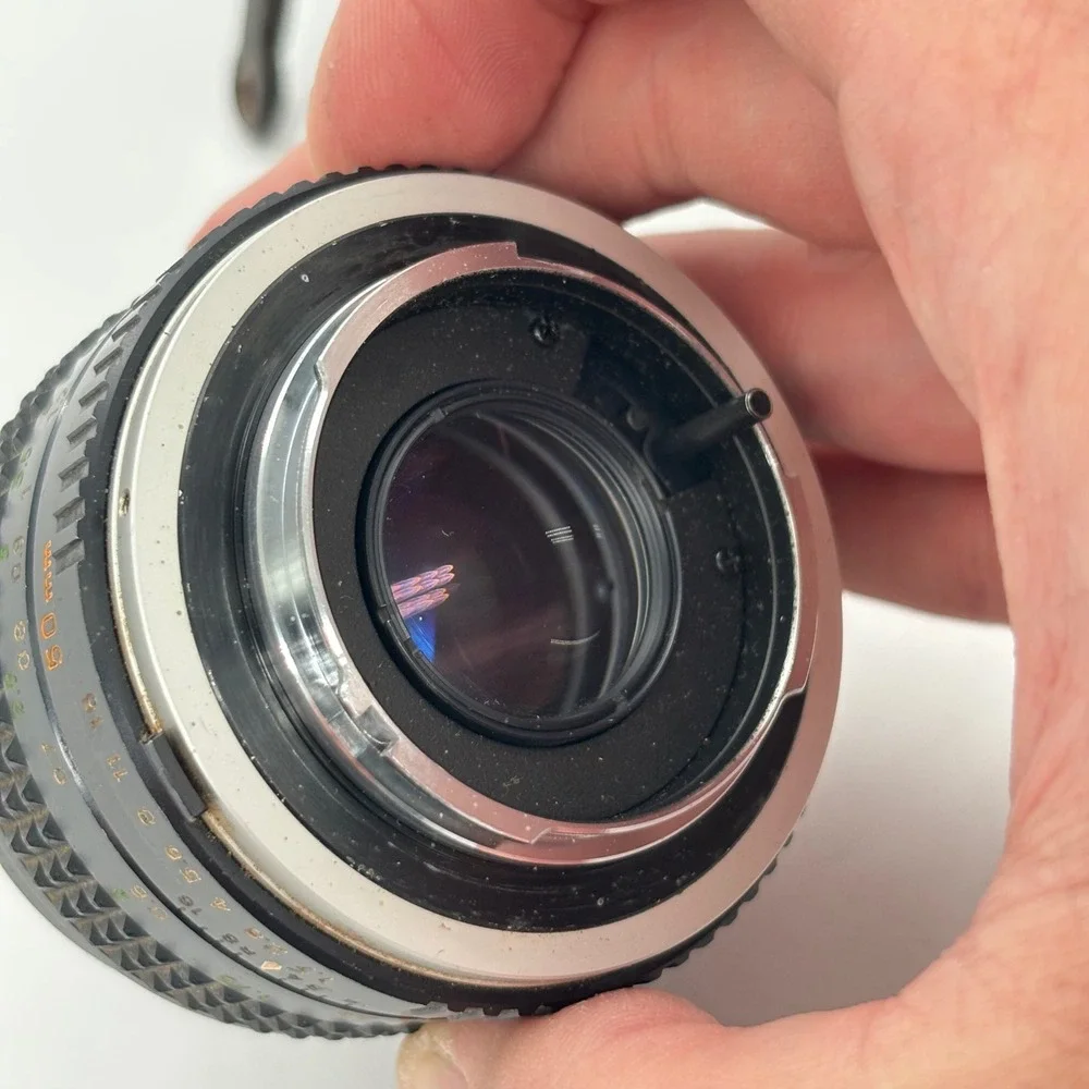 Minolta SRT 201 35mm SLR Film Camera with MC Rokkor-X PF 50mm f1.7 Lens Silver